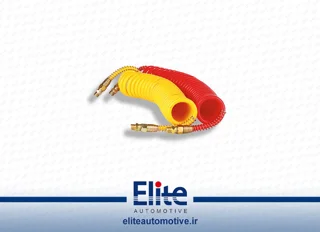 شیلنگ پشت اتاق ژله ای زرد-قرمز